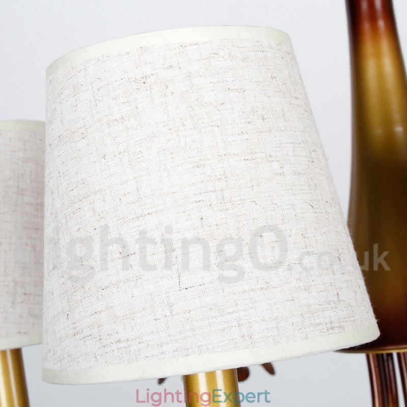 5 Light Modern Contemporary Rustic Candle Style Chandelier