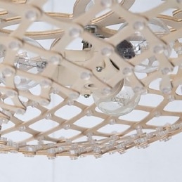 Vintage Wood Chandelier
