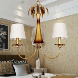 3 Light Modern Contemporary Rustic Candle Style Chandelier