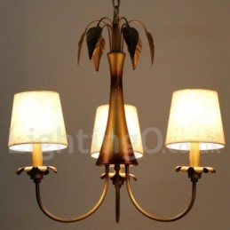 3 Light Modern Contemporary Rustic Candle Style Chandelier