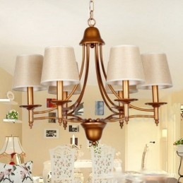 6 Light Rustic Retro Mediterranean Style Candle Style Chandelier