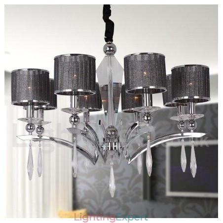 8 Light Modern Contemporary Candle Style Chandelier 8 Light Modern Contemporary Candle Style Chandelier