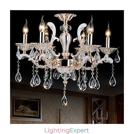 European Style luxury Candle Crystal Pendant Zinc Alloy lamps European Style luxury Candle Crystal Pendant Zinc Alloy lamps
