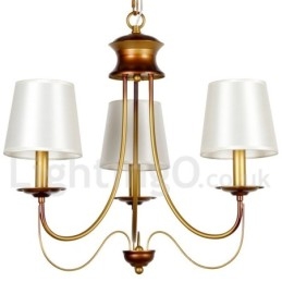 3 Light Rustic Mediterranean Style Modern Contemporary Candle Style Chandelier