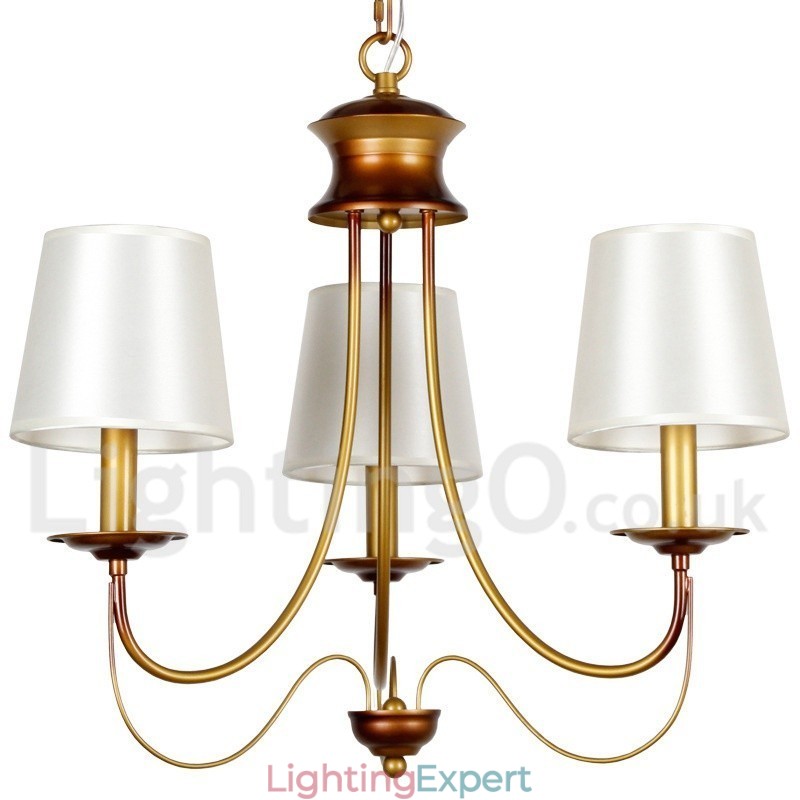 3 Light Rustic Mediterranean Style Modern Contemporary Candle Style Chandelier