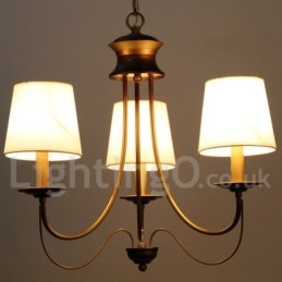 3 Light Rustic Mediterranean Style Modern Contemporary Candle Style Chandelier