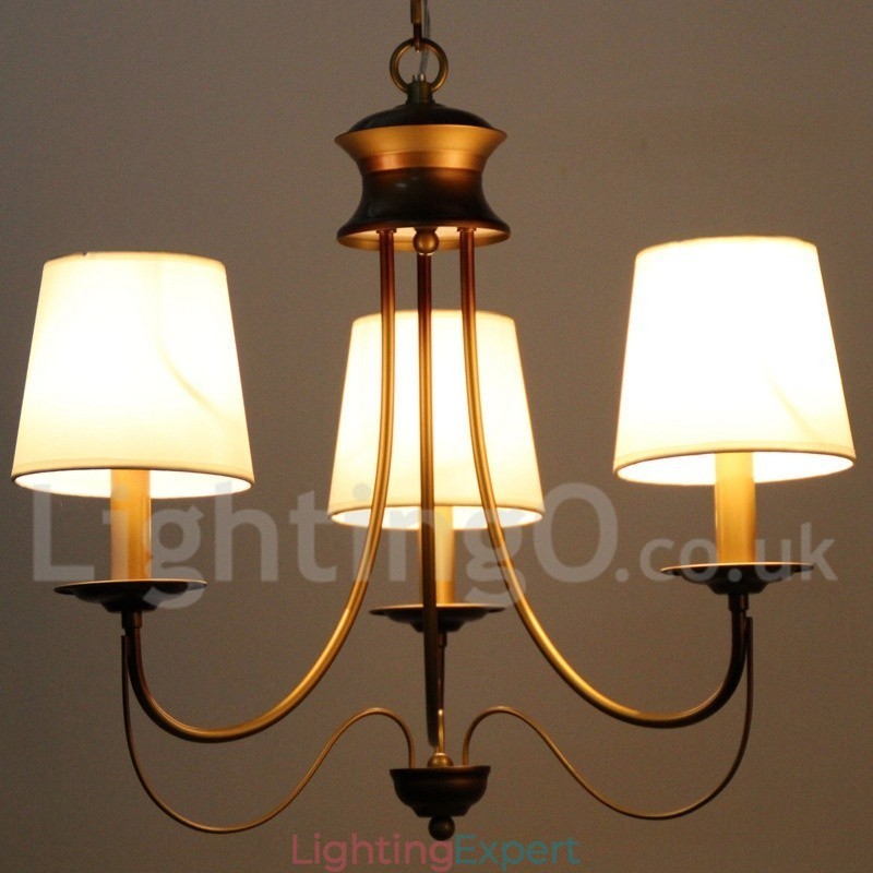 3 Light Rustic Mediterranean Style Modern Contemporary Candle Style Chandelier