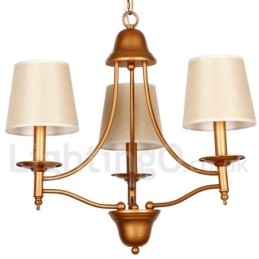3 Light Rustic Retro Mediterranean Style Candle Style Chandelier