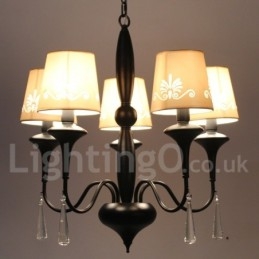 5 Light Mediterranean Style Candle Style Chandelier