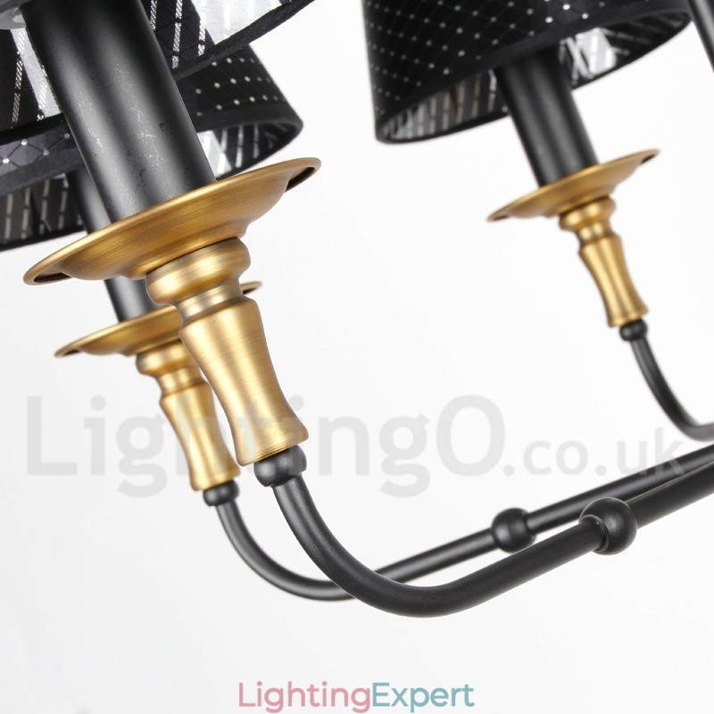 5 Light Retro Rustic Candle Style Chandelier