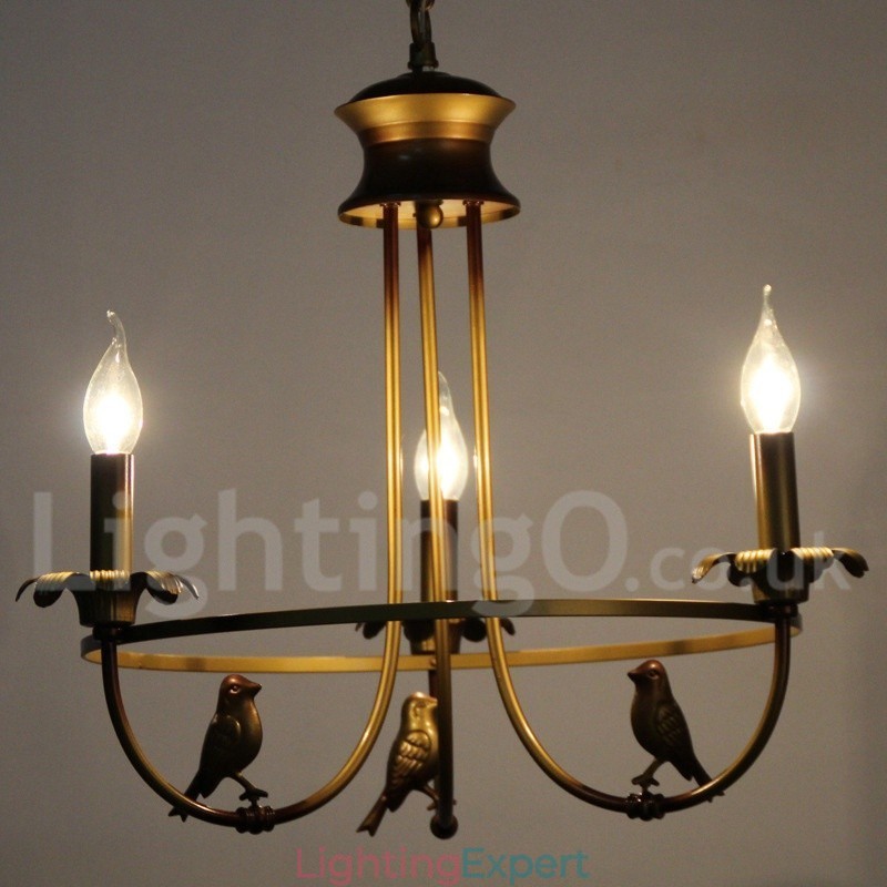 3 Light Retro Candle Style Chandelier