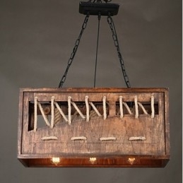 Minimalist Wooden Chandelier