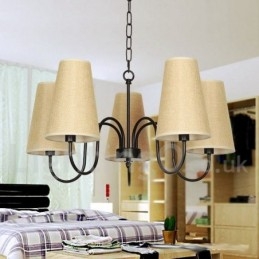 5 Light Retro Contemporary Candle Style Chandelier