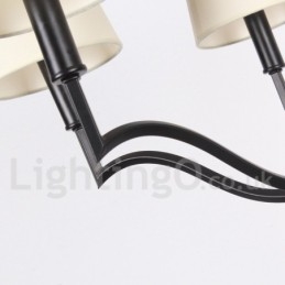6 Light Modern Contemporary Candle Style Chandelier