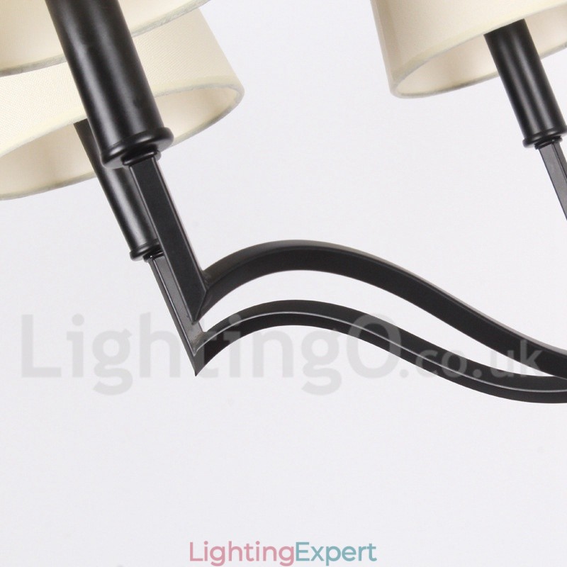 6 Light Modern Contemporary Candle Style Chandelier