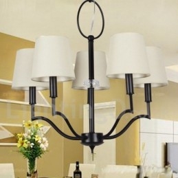 5 Light Modern Contemporary Candle Style Chandelier