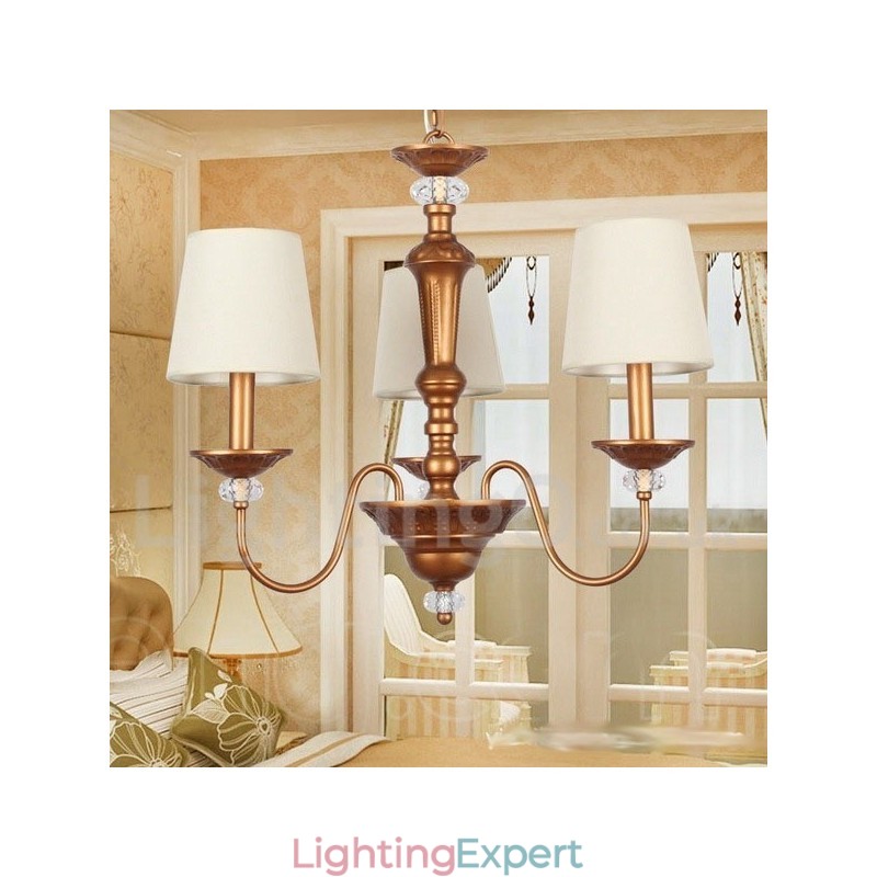 3 Light Retro Candle Style Chandelier