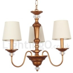 3 Light Retro Candle Style Chandelier