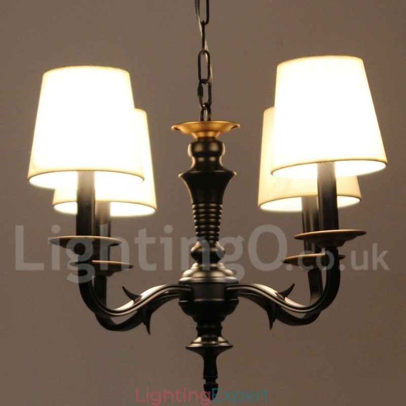4 Light Retro Candle Style Chandelier