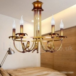 5 Light Retro Candle Style Chandelier