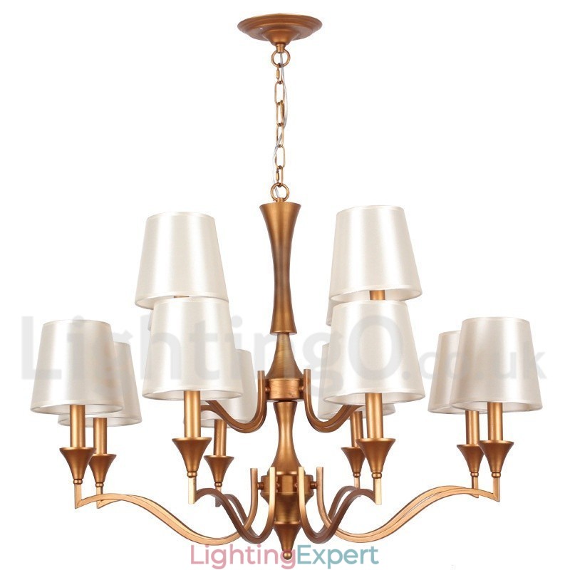 12 Light Mediterranean Style Candle Style Chandelier