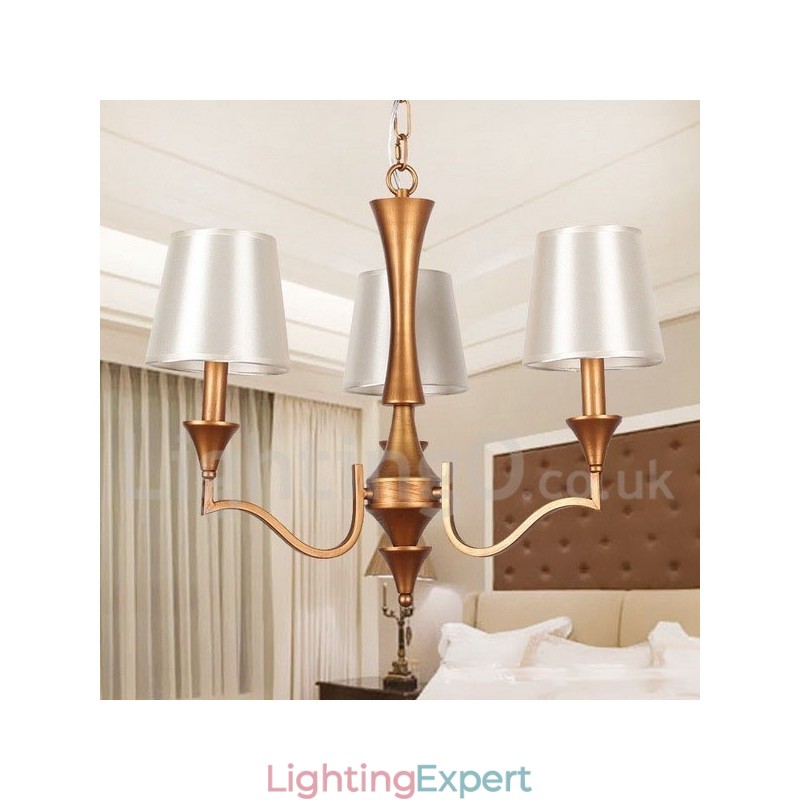3 Light Mediterranean Style Candle Style Chandelier