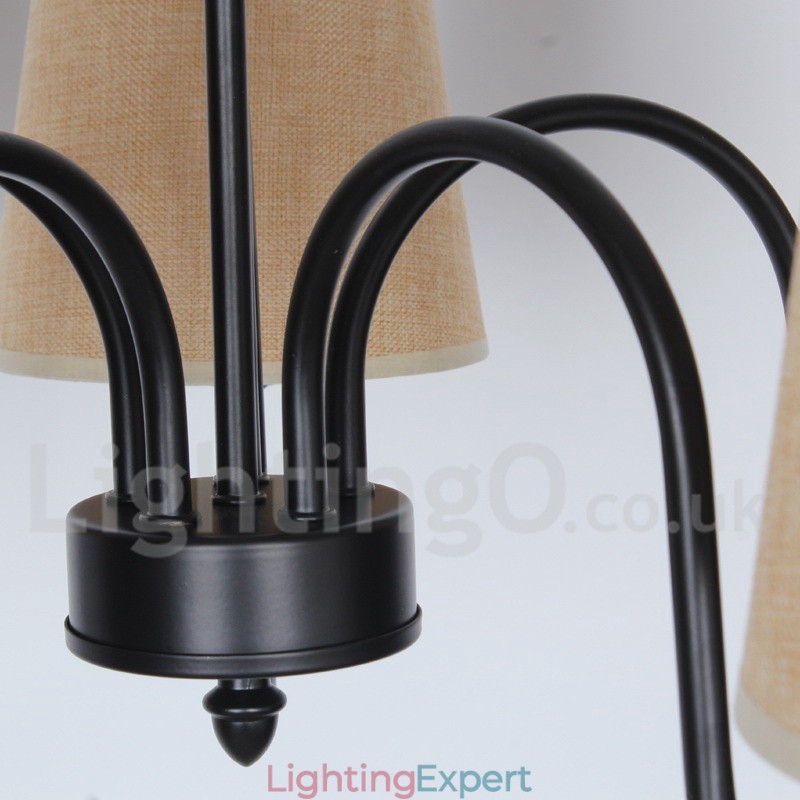 3 Light Retro Mediterranean Style Candle Style Chandelier