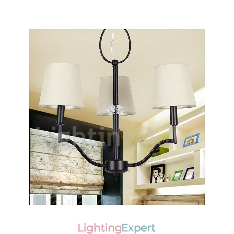 3 Light Modern Contemporary Candle Style Chandelier