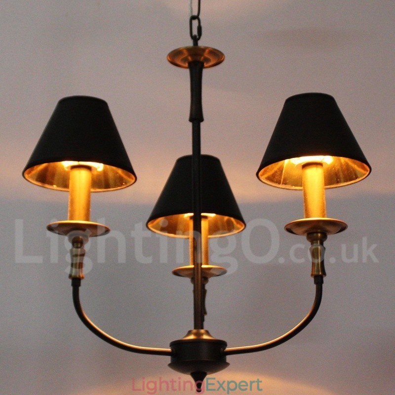 3 Light Retro Contemporary Candle Style Chandelier