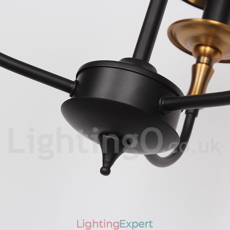3 Light Retro Contemporary Candle Style Chandelier