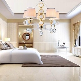Fabric Chandelier 5 Light Modern Minimalist High Grade Lamp