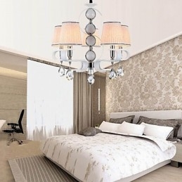 Fabric Chandelier 5 Light Modern Minimalist High Grade Lamp