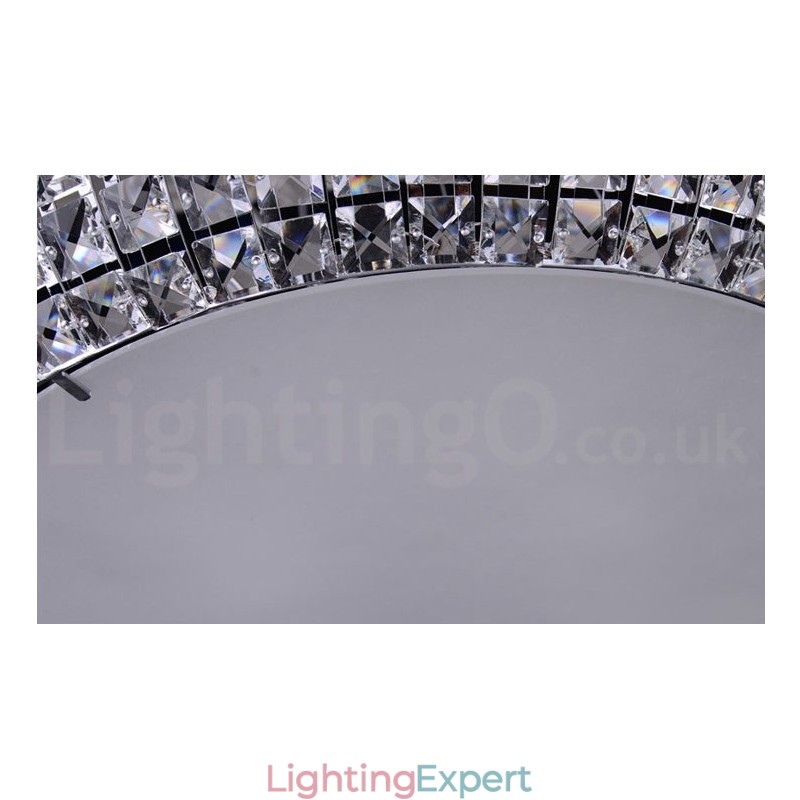 Modern K9 Crystal Ceiling Pendant Light Indoor Chandelier Drum Lighting Lamps Fixtures