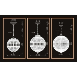 Globe Modern K9 Crystal Ceiling Pendant Light Indoor Chandelier Drum Lighting Lamps Fixtures