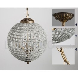 Globe Modern K9 Crystal Ceiling Pendant Light Indoor Chandelier Drum Lighting Lamps Fixtures