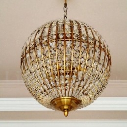 Globe Modern K9 Crystal Ceiling Pendant Light Indoor Chandelier Lighting Lamps Fixtures