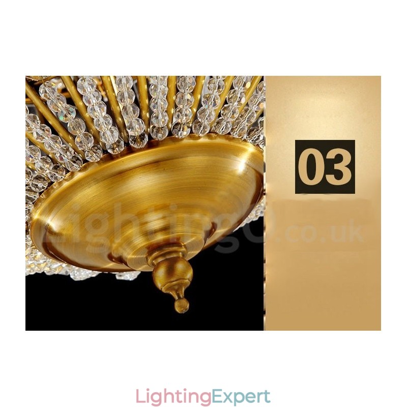 Globe Modern K9 Crystal Ceiling Pendant Light Indoor Chandelier Lighting Lamps Fixtures
