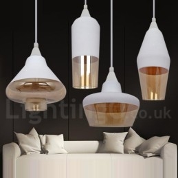European Retro Lounge Glass Pendant Light
