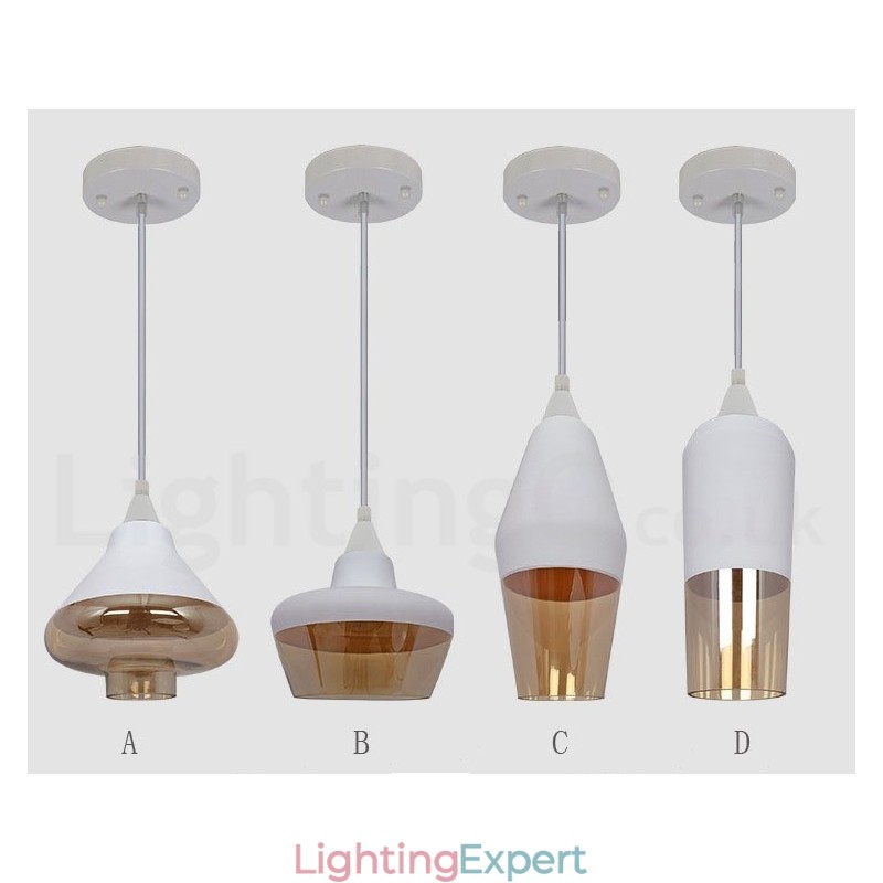 European Retro Lounge Glass Pendant Light