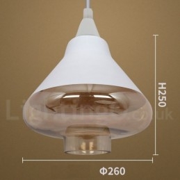 European Retro Lounge Glass Pendant Light