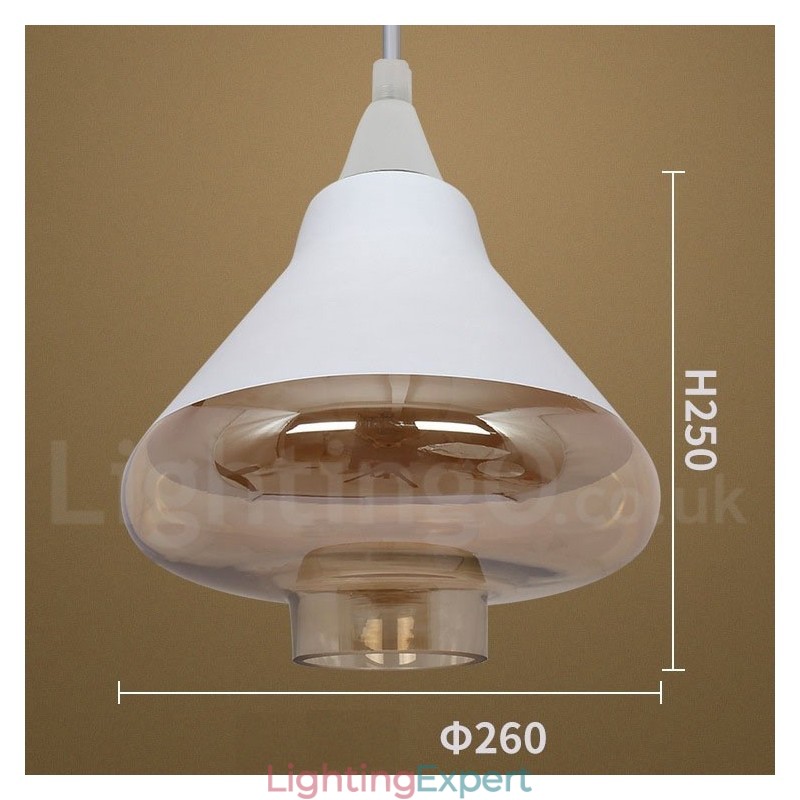 European Retro Lounge Glass Pendant Light