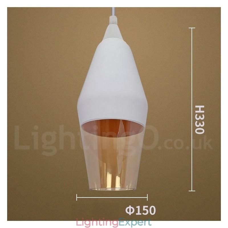 European Retro Lounge Glass Pendant Light