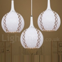 Modern Contemporary Lounge Glass Pendant Light