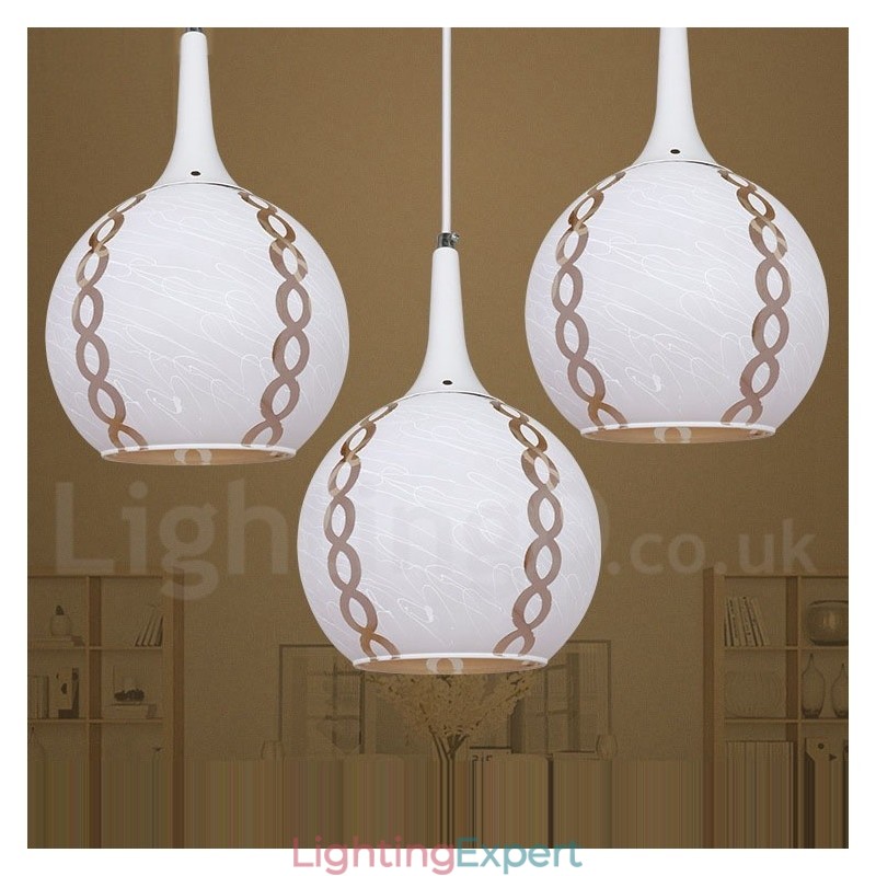 Modern Contemporary Lounge Glass Pendant Light
