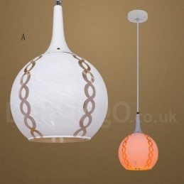 Modern Contemporary Lounge Glass Pendant Light