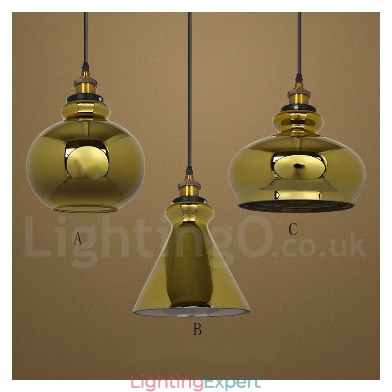 European Glass Pendant Light