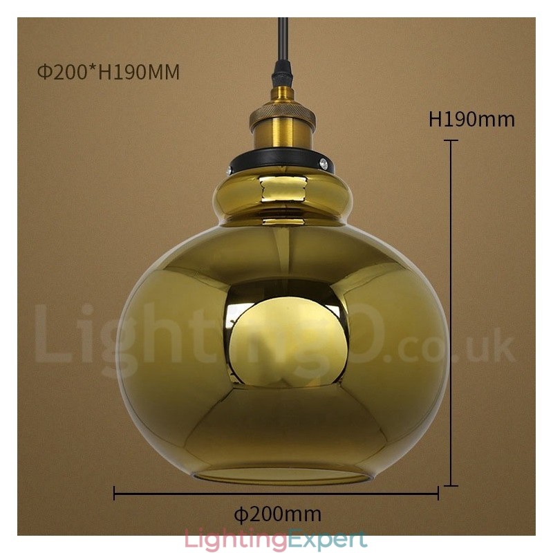 European Glass Pendant Light