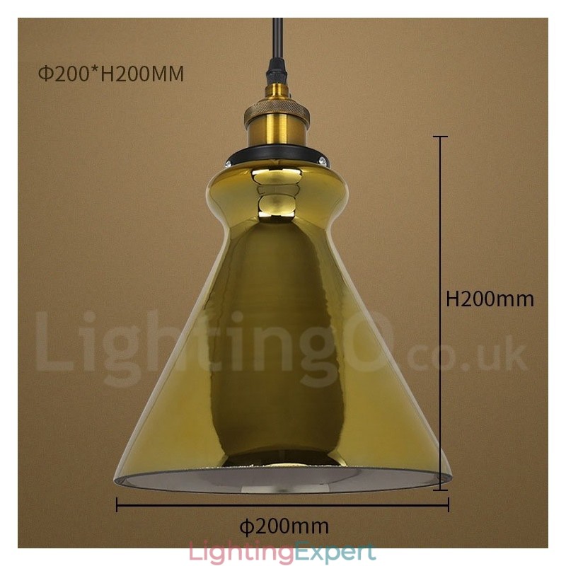 European Glass Pendant Light
