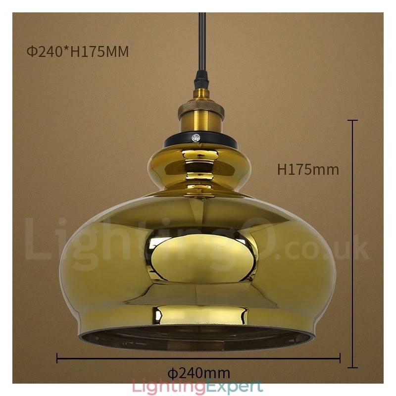 European Glass Pendant Light
