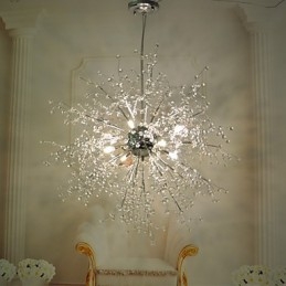 Firework Pendant Light Stainless Steel Dandelion